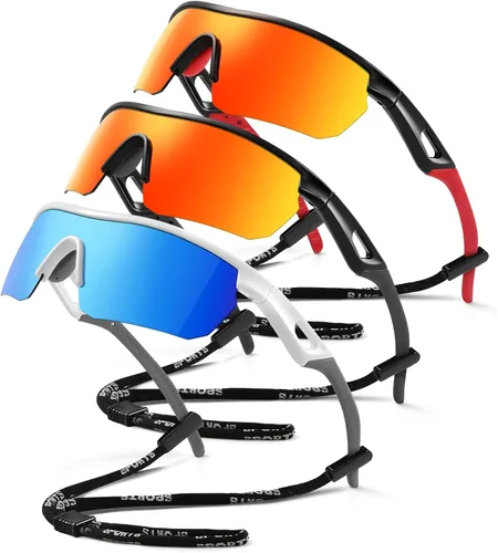 Vista 10 de Kids Sunglasses Youth Baseball Sunglasses for Boys Girls 3-12 Polarized Softball Sports Goggles UV Protection