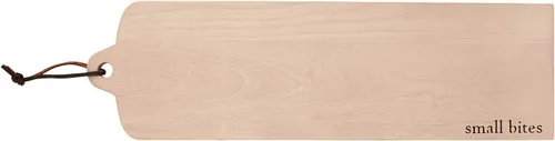 Vista 4 de Santa Barbara Design Studio Tabla de charcutería con diseños cara a cara, utensilios de cocina de madera de haya, 21.5 x 7.25 pulgadas, Bon Appetit