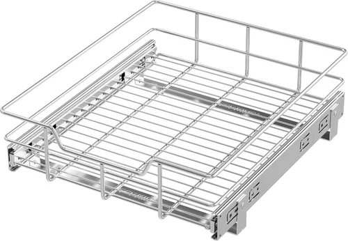 Vista 15 de Organizador de gabinete extraíble de 9 pulgadas de ancho x 17 pulgadas de profundidad, cajones deslizantes para organizadores de cocina