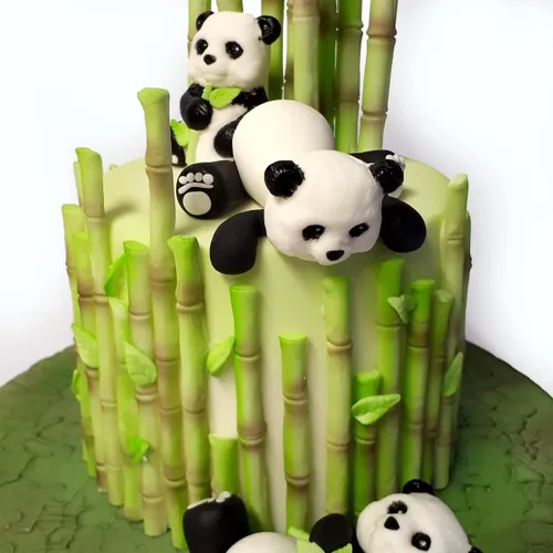Vista 5 de Katy Sue Molde de silicona Panda para decoración de pasteles y manualidades