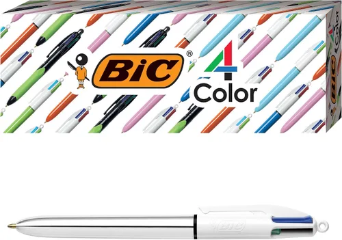 Vista 14 de BIC Bolígrafo retráctil Pro de 4 colores, surtido, paquete de 3