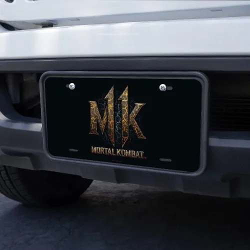 Vista 3 de GRAPHICS & MORE Placa de matrícula de metal con logotipo de lava 11 de Mortal Kombat