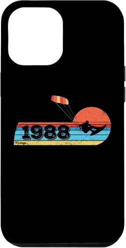 Vista 26 de Kitesurfer Kitesurfing Birthday Vintage 1988 Born Kitesurf Case for iPhone 16