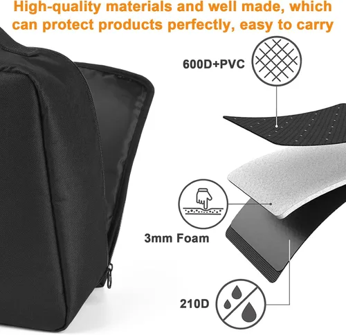 Vista 5 de Beautyflier Bolsa de transporte para nebulizador para compresor personal de máquina nebulizadora, bolsa de transporte de almacenamiento portátil