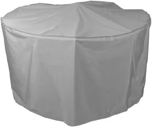 Vista 6 de Bosmere Funda resistente a la intemperie para mesa y sillas para exteriores, 64 pulgadas de diámetro x 33 pulgadas de alto, gris