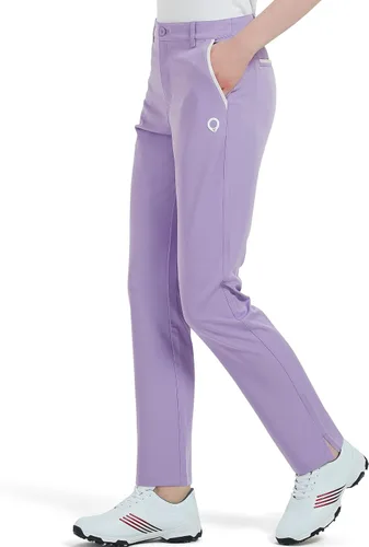 Vista 2 de Bakery Pantalones de golf para mujer, elásticos, con bolsillos, de secado rápido, ligeros, pantalones de trabajo