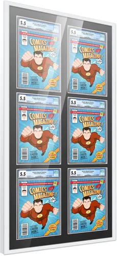 Vista 117 de Poster Palooza Marco de cómics con paspartú para 1 cómic de grado CGC, CBCS o PGX, marco de cómic de bronce para cómic de 8.125 x 13 pulgadas