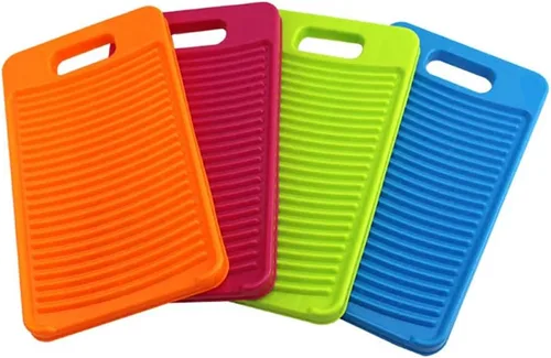 Vista 6 de Ipetboom Mini tabla de lavar de plástico para el hogar, mini tabla de lavar portátil para el hogar (verde)