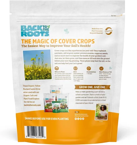 Vista 7 de Cover Crop Yellow Mustard - Cobertura de 1000 pies cuadrados Amarillo mostaza