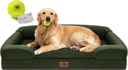 Vista 19 de Cama ortopédica impermeable para perros medianos y grandes Beige