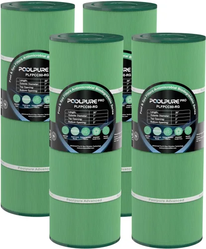 Vista 10 de POOLPURE Filtro de piscina PLFPCC80 reemplaza a Pentair CCP320, Pleatco PCC80-PAK4, Ultral-A5, Unicel C-7470, R173573, Filbur FC-1976, 178580