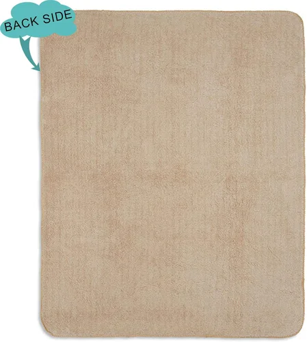 Vista 9 de Manta personalizada con collage de 3 imágenes a todo color. Personalizado de tus fotos y apellido. Manta de forro polar súper suave para bebés