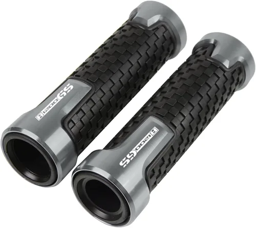 Vista 4 de Manillar de motocicleta de 7/8 pulgadas, 0.866 in, accesorios de motocicleta CNC, empuñaduras, mango para BMW R1200GS Adventure R1200 R 1200 GS Negro