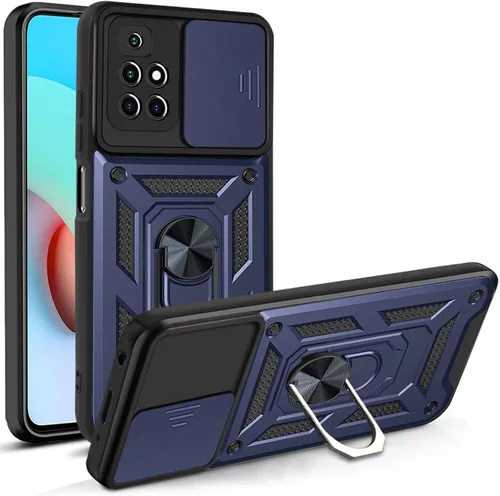 Vista 21 de Compatible con Tecno Camon 18P Bracket Shell, Slide Camera Lens Cover Case Azul