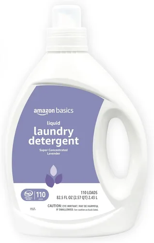 Vista 10 de Amazon Basics Detergente líquido concentrado para la ropa, lino limpio, 110 cargas, 82.5 onzas líquidas (anteriormente Solimo)