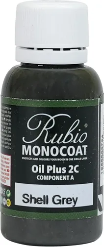 Vista 124 de Rubio Monocoat Muestra de Tinte y Acabado para Madera - Niebla 5% Aceite Plus Parte A Aceite de linaza para madera de secado rápido y ecológico