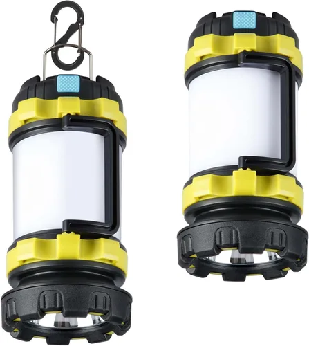 Vista 12 de 1 unidad de linterna de camping, luz LED para exteriores recargable, linternas con 1000 lúmenes, 6 modos, banco de energía de 4000 mAh, impermeable