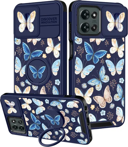 Vista 60 de Funermei Funda para Moto G Stylus 5G 2022, funda para teléfono con diseño de calavera de esqueleto para mujeres y niñas, diseño gótico, Como