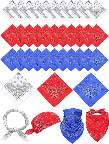 Vista 38 de Unittype 36 bandanas de cachemira 1