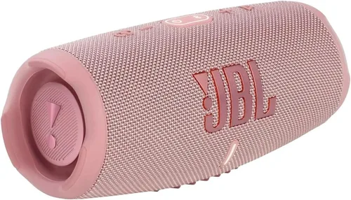 Vista 2 de JBL Charge 5 - Altavoz Bluetooth portátil con funda de viaje rígida Megen con IP67 impermeable y carga USB (rosa)