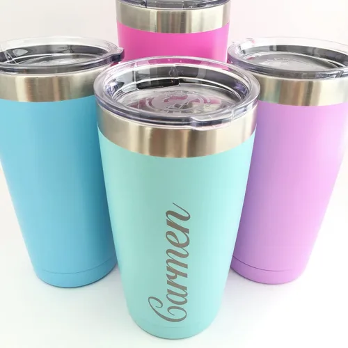 Vista 2 de The Personal Exchange Vaso aislado personalizado de 20 onzas, elige tu