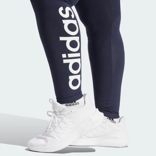 Vista 3 de adidas Leggings Essentials de cintura alta con logotipo para mujer