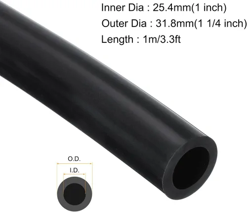 Vista 2 de MECCANIXITY 1m Tubo de Goma de Silicona 25.4mm ID Tubo de Plástico Flexible Manguera de Aire para Elaboración de Cerveza, Fabricación de Vino 25.4mm