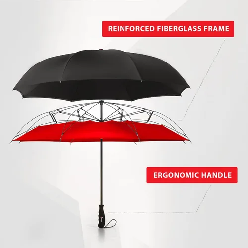 Vista 5 de Repel Umbrella Large Umbrellas for Rain Windproof - Easy Automatic Open & Close, Heavy Duty Reinforced Fiberglass Frame - Portable, Folding, Compact