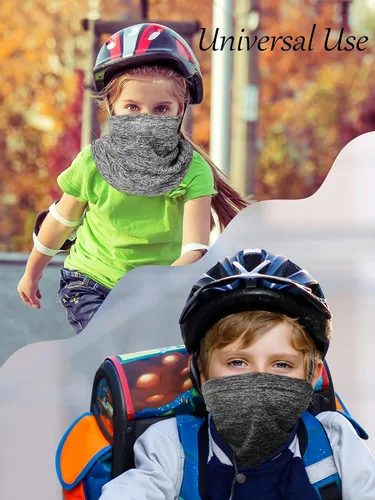 Vista 6 de 4 polainas de cuello para niños, unisex, protección UV, pasamontañas para verano