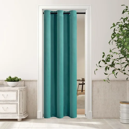 Vista 176 de MYSKY HOME Cortinas Aqua para Armario para Entrada Cortina Opaca para Puerta para Sala de Estar Cortina Oscurecedora de Habitación con Ojales