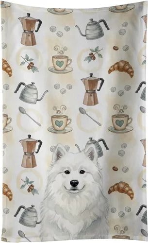 Vista 135 de Caroline's Treasures Afghan Hound - Toalla de cocina para barra de café, terciopelo frontal y lazo de algodón, lavable a máquina Sabueso afgano
