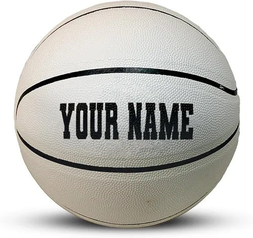Vista 12 de HAMMET Personalized Basketball, Durable Customized Basketball Balón de baloncesto negro.