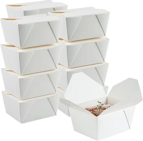 Vista 59 de Restaurantware Bio Tek - Cajas para llevar de 30 onzas, 200 loncheras para llevar, cierre de tabulación, resistentes al calor, desechables, de papel