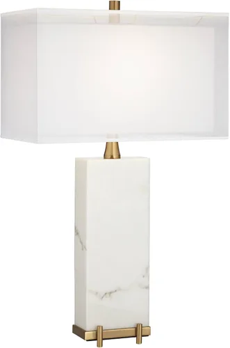 Vista 2 de Jules - Lámpara de mesa grande de 30 1/2 pulgadas, diseño de mármol