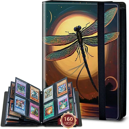 Vista 39 de Rossy Carpeta de tarjetas con 4 bolsillos, carpeta de tarjetas intercambiables, álbum de colección de tarjetas, para 160 tarjetas, carpeta