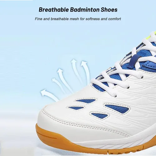 Vista 3 de Maylrvjv Zapatos de bádminton para hombre, ligeros, resistentes al desgaste, para entrenamiento de cancha, raqueta, squash, tenis atléticos