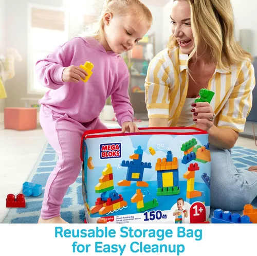 Vista 5 de MEGA BLOKS First Builders Deluxe Building Bag - Juego de juguetes