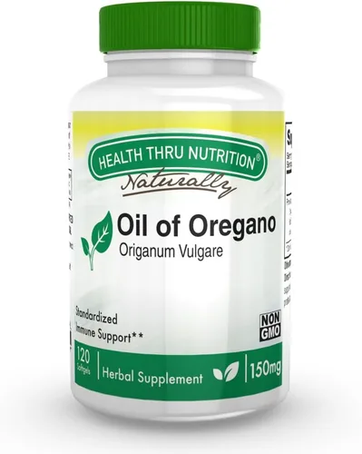 Vista 4 de Suplemento de aceite de orégano Vulgare de origen europeo cosechado silvestre Apoyo inmunológico, digestivo y antioxidante 120 mini cápsulas