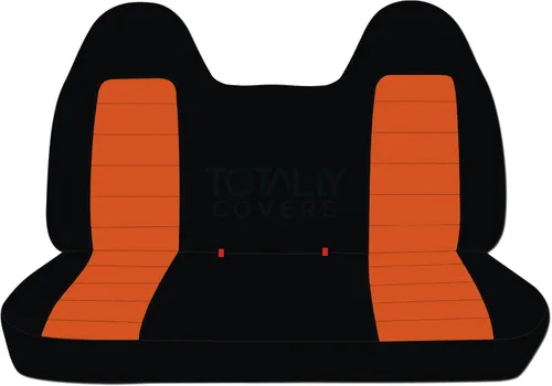 Vista 23 de Totally Covers Compatible con Ford F-150 F-250 F-350 1992-1998 Fundas de Asientos de Camión de Dos Tonos (Banco Sólido Delantero/Trasero) con/sin