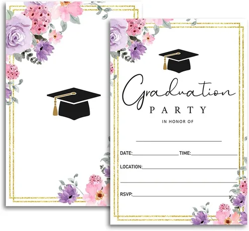 Vista 7 de FujLoy 20 tarjetas con sobres, invitaciones para fiestas de graduación 2026, 2026 para universidad, escuela secundaria, celebración de graduación