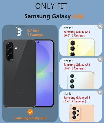 Vista 33 de Jeylly Compatible con Samsung Galaxy A22 5G Funda, Funda Samsung A22 5G con 2pcs protectores de pantalla de vidrio templado