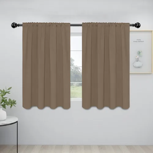 Vista 117 de Easy-Going - Cortinas opacas con bolsillo para varilla para dormitorio, cortinas de ventana para oscurecer la habitación para sala de estar