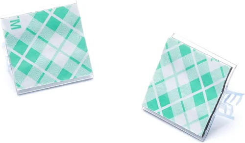 Vista 2 de Soporte para letreros, múltiples usos: 1" x 1" 3M soportes adhesivos para letreros para mostradores, almacenes y protectores de estornudos