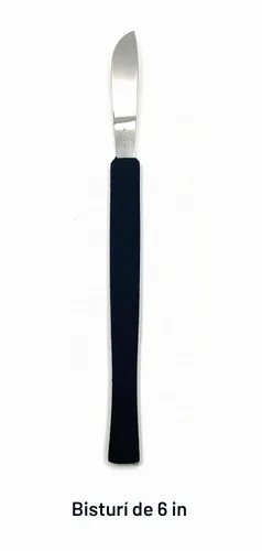 Vista 4 de Kit de disección de 12 piezas en bolsa desechable que incluye tijeras, fórceps, bisturí y sonda para disección de laboratorio, biología, anatomía
