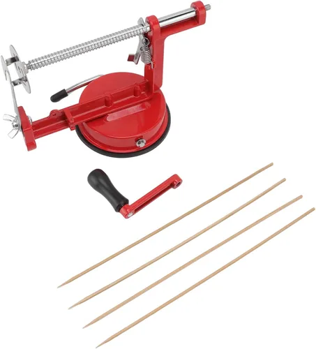 Vista 5 de Cortador manual de patatas de acero inoxidable, cortador de verduras en espiral resistente a la corrosión de acero inoxidable, picador de ensalada