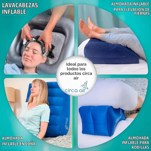 Vista 4 de CIRCA AIR Mini bomba de aire portátil para inflables, mini bomba de aire para colchón, almohadilla de dormir recargable, bomba de aire pequeña USB