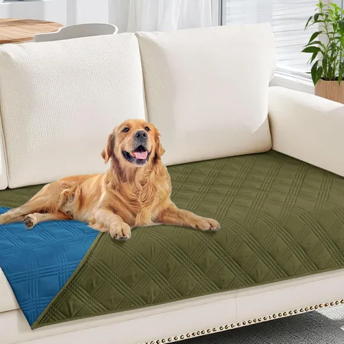 Vista 143 de hyha - Manta impermeable para cama de perro, mantas suaves para mascotas, funda impermeable para sofá para perros, fundas reversibles lavables
