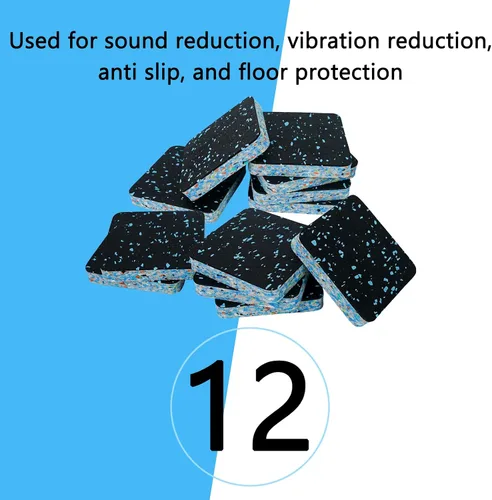 Vista 3 de Luwint Almohadillas para cinta de correr, acolchado de espuma de goma, aislamiento de sonido, antivibración, absorción de golpes, láminas