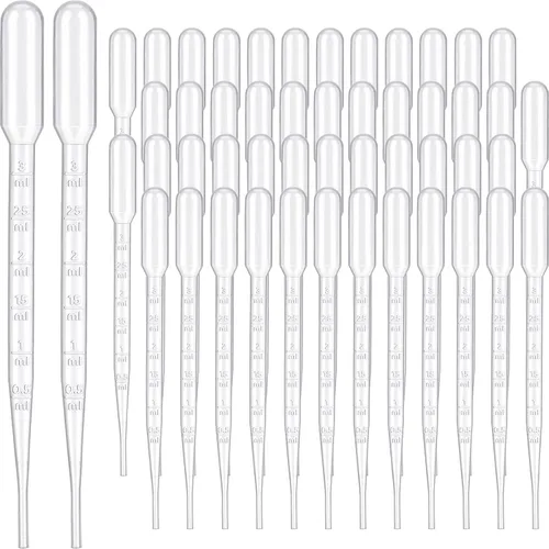 Vista 9 de Kingdder 500 piezas de pipetas de transferencia de plástico desechables graduadas para experimentos científicos, aceites esenciales, herramienta