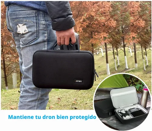 Vista 7 de JSVER Funda de transporte para DJI Mini 4 Pro EVA carcasa rígida funda protectora para DJI Mini 4 Pro/Mini 3/Mini 3 Pro Bolsa de viaje para Mini 4